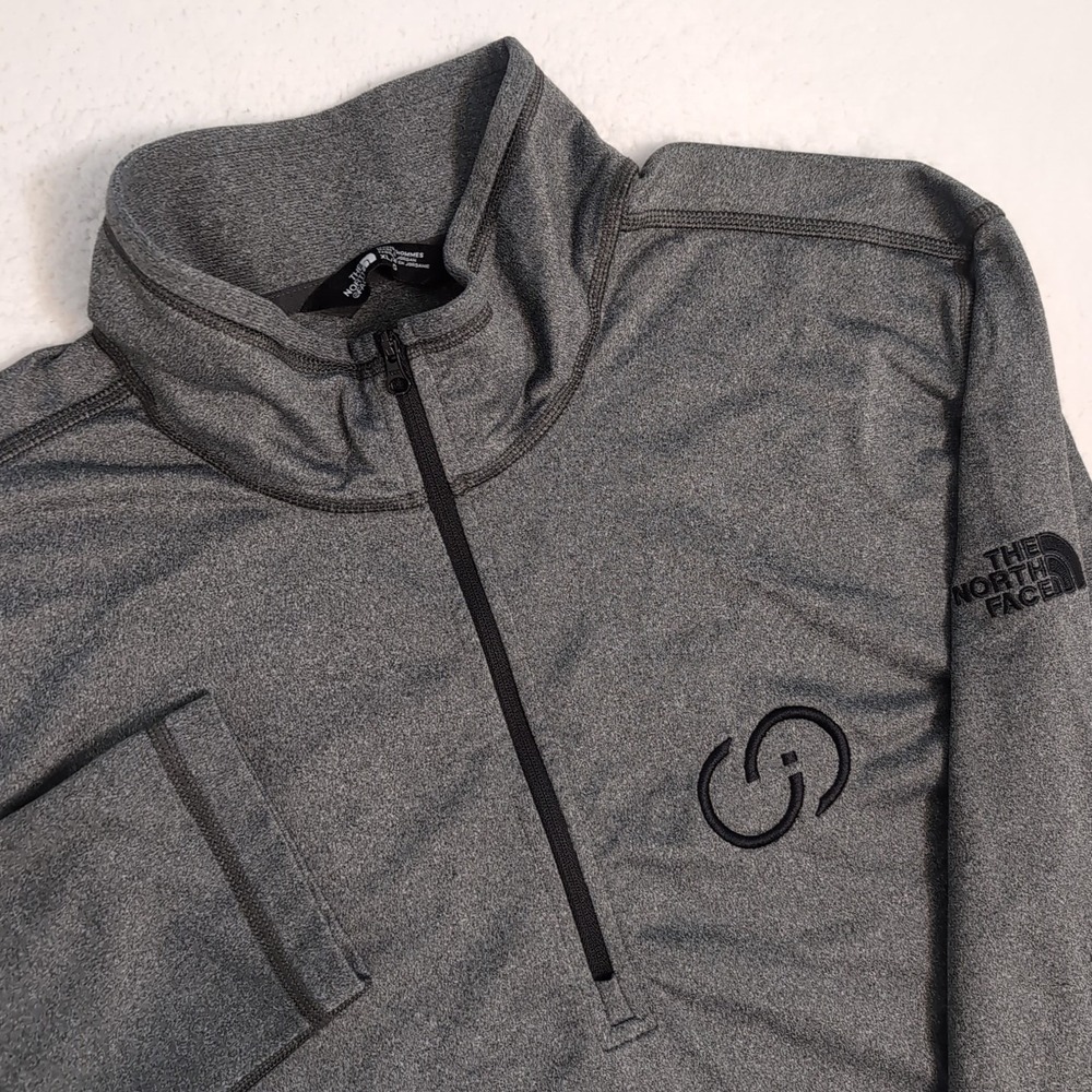The‎ North Face Men's XL 1/2 Zip Pullover Polyester Gray EUC